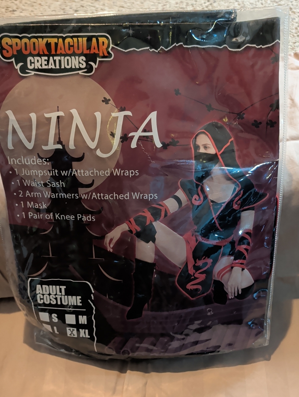 Ninja Costume - Black & Pink